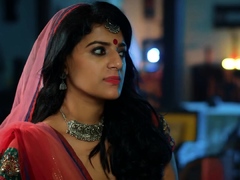 Tiny Indian MILF Naomi Shah swallows a stiff cock