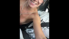 Little Angel In I Call My Boyfriend And Cheat On Him While I Suck His Friend While He Drives!
