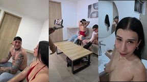 bts - hotwife is shared by her husband with her english teacher - backstage club