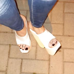 7inch platform wedges - shoe fetish