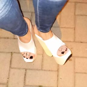 7inch platform wedges - shoe fetish