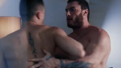 Buff dude sucked off by a horny twink before ramming him