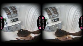 White girl TaisMercedes enjoys her first big black cock in VR