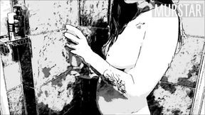 Cartoon experement i'm in shower