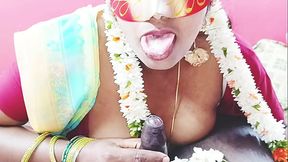 Indian traditional Saree housewife cheating husband enjoyed husband'_s father best blowjob Telugu dirty talks.