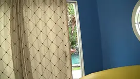 Hot blonds take turns riding and sucking lucky guy's cock