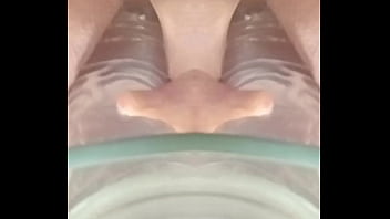 Mirranuz M84 20250612 PINEAPPLE glass Table ten inch DILDO and Flexible Penis Fuck my ASS