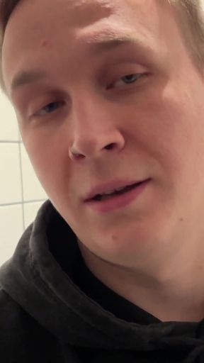 Horny Stranger Agreed to Have Sex in Public Toilet even though He's Straight   Clip 1