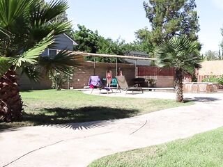 Let's go back inside and screw: 2 lesbian babes have so much joy