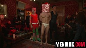 Brian Bonds and Derek Pain endure wild gangbang Christmas orgy