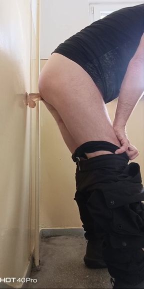 Penis in the stairwell