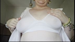 PROVOCATIVE ALLERGY: Nicoletta’s Sneezing & White Cotton Bra Video