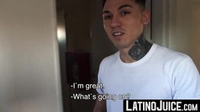 Nasty dudes Axel and Rodrigo strip their clothes to fuck each other for cash