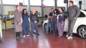 Sex Party in the Car Garage