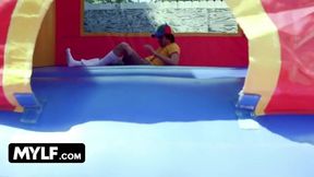 Unstoppable MILF Bella Rolland Takes on the Ultimate Bounce House Challenge!