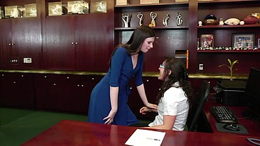 Sinn Sage And Taliah Mac Get It On At The Law Office.