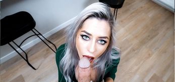Stepmom Sucks Stepson's Cock for a Job Referral