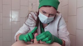 Green surgical gloves HJ from kinky nurse