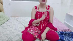 Desi in Red Dirty Talking