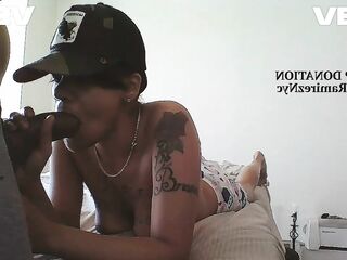 ROLE PLAY Lesbo Female Gives Oral For Massive Brown Penis Homo Compliant