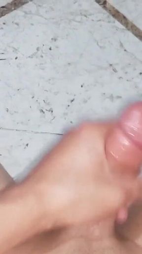 A Passionate POV Handjob with a Pleasurable Vibe in the Bathroom