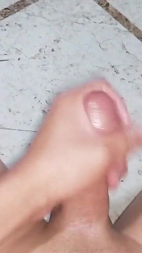 A Passionate POV Handjob with a Pleasurable Vibe in the Bathroom
