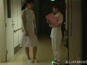 Horny Asian Nurse Takes Throbbing Cock Up Her Pussy For Pleasure