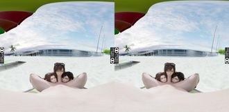 Good Sluts Aerith, Tifa & Yuffie Worship You on The Beach