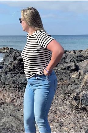Another Beach Accident - Wet Jeans by the Shoreline