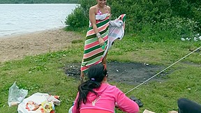 students 18+ staged a hawt group sex at the lake