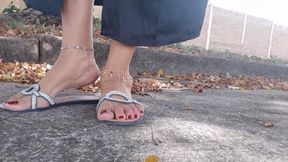 Angelin proves your flip flops in the park and trampling everywhere (1)