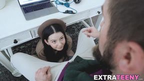 Bored Lily Thot: Tiny Teen Fucked Roughly, Cum Sprayed Abundantly