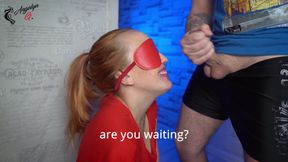 I cheated my Stepsister in the game for the taste, cum in her mouth, she did not notice!