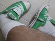 GREEN CONVERSE LOW FAB