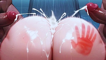 Big Ass Bodybuilder Friends Like to Give Ass in beach! Anime