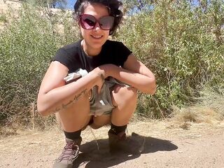 Pissy mom outdoor hiking