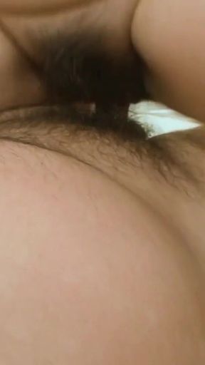 When naughty Toshiko Shiraki gets her hairy asian pussy out it looks wet and fuckable   Clip 3