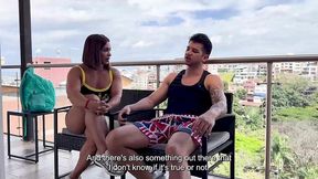 latina musculosa milf cabalga una gruesa polla con su humedo cono estrecho! culona colombiana follada a escondidas