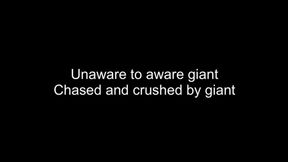 Macrophilia - chased and crushed by giant