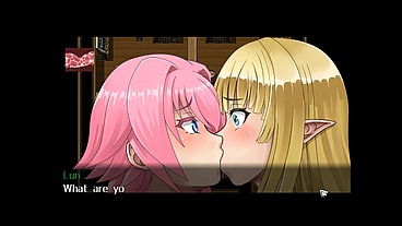 You Can't Corrupt Me! Naive Elf [ TABOO Hentai Game ] Ep.3 first lesbian kiss and huge milking tits !