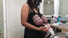 Hucow Milking on the Goat Milker Cam 3