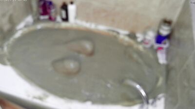 Pleasureable Solo Mudbath at Home 5