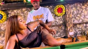 Nigeria, the famous porn star, takes a big black cock in various positions