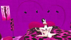 marceline the vampire dancing in her room and grinding on a dick