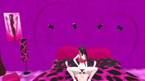 marceline the vampire dancing in her room and grinding on a dick