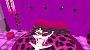 marceline the vampire dancing in her room and grinding on a dick