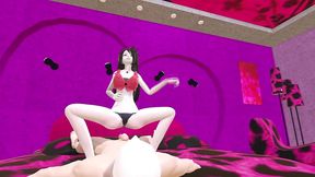 marceline the vampire dancing in her room and grinding on a dick
