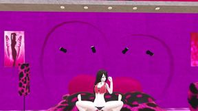 marceline the vampire dancing in her room and grinding on a dick