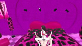 marceline the vampire dancing in her room and grinding on a dick