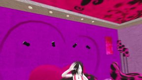 marceline the vampire dancing in her room and grinding on a dick